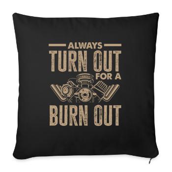Lustiges Autorennen Auto Rennen Geschenk - Sofakissenbezug 45 x 45 cm - Schwarz - Vorne