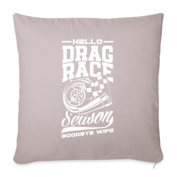 Lustiges Autorennen Auto Rennen Geschenk - Sofakissenbezug 45 x 45 cm - helles Taupe - Vorne