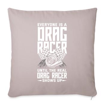 Lustiges Autorennen Auto Rennen Geschenk - Sofakissenbezug 45 x 45 cm - helles Taupe - Vorne