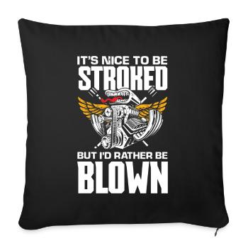 Lustiges Autorennen Auto Rennen Geschenk - Sofakissenbezug 45 x 45 cm - Schwarz - Vorne
