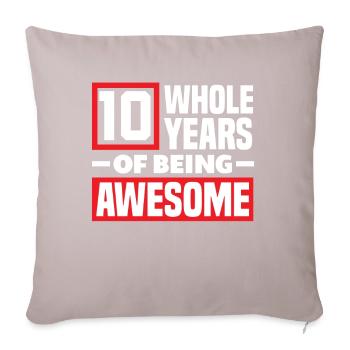 10th Birthday Children's Birthday Party - Sofa pillowcase 17,3'' x 17,3'' (45 x 45 cm) - light taupe - Front