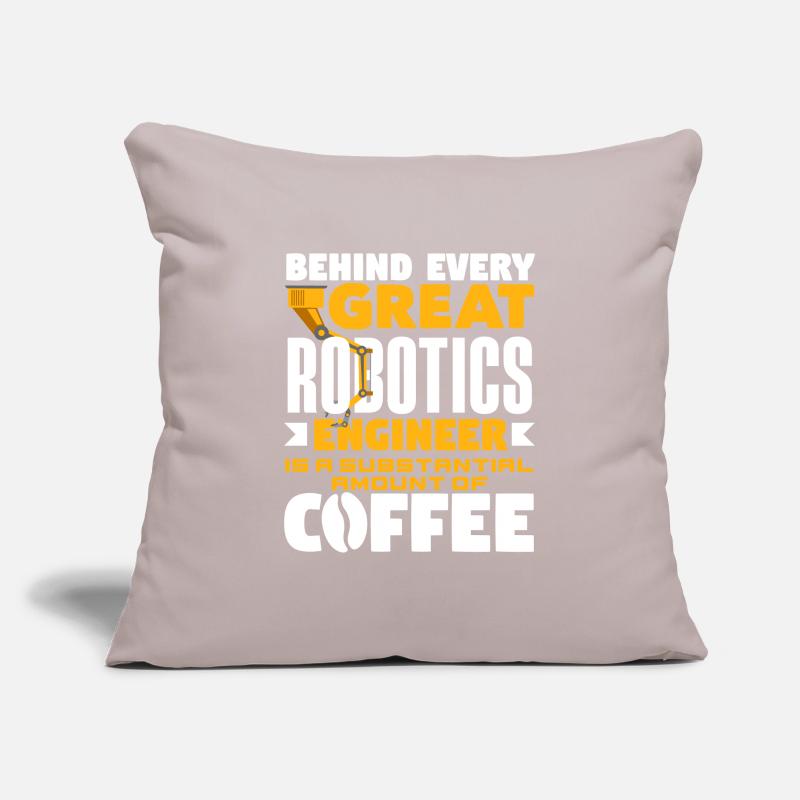 Programmeur de robots robotiques Housse de coussin décorative 45 x 45 cm