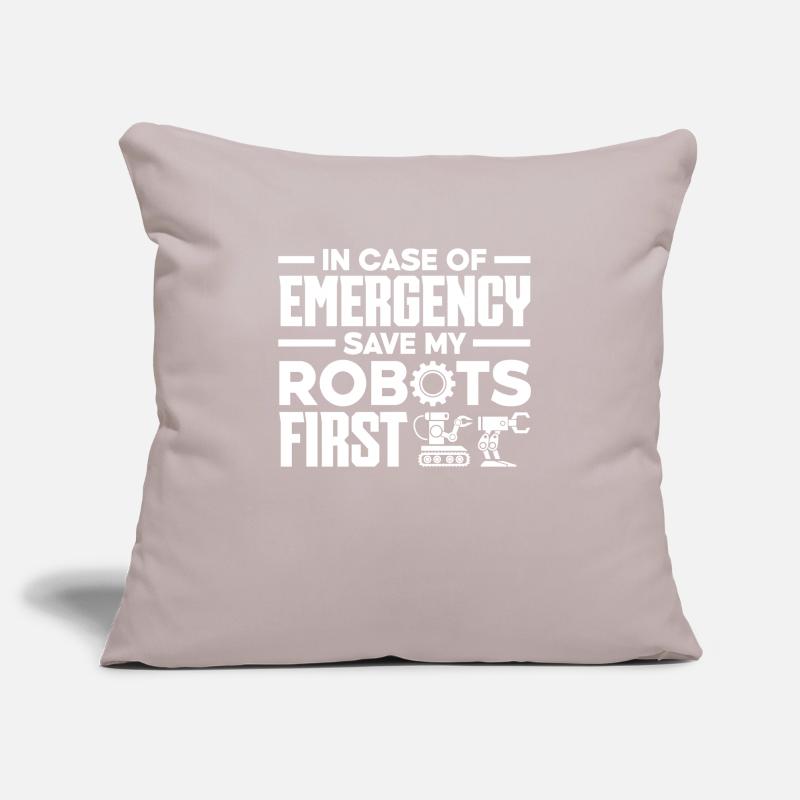 Robotics Robot Programmer Sofa pillowcase 17,3'' x 17,3'' (45 x 45 cm)