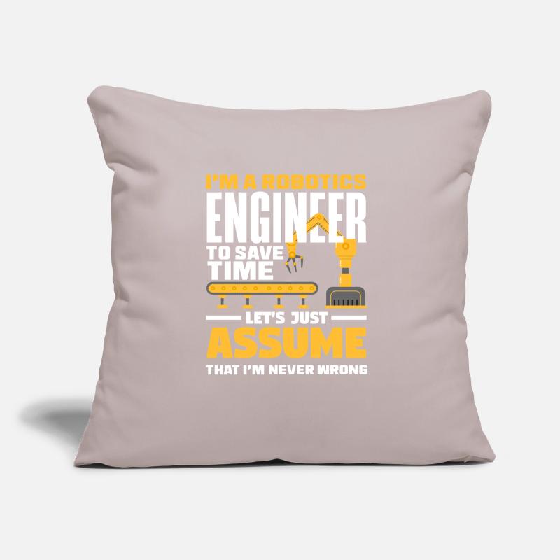 Robotics Robot Programmer Sofa pillowcase 17,3'' x 17,3'' (45 x 45 cm)
