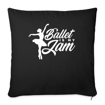 Cute Ballerina Ballet Dancer Gift - Sofa pillowcase 17,3'' x 17,3'' (45 x 45 cm) - black - Front