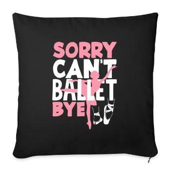 Cute Ballerina Ballet Dancer Gift - Sofa pillowcase 17,3'' x 17,3'' (45 x 45 cm) - black - Front