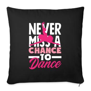 Cute Ballerina Ballet Dancer Gift - Sofa pillowcase 17,3'' x 17,3'' (45 x 45 cm) - black - Front