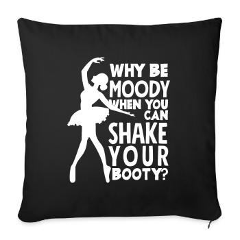 Cute Ballerina Ballet Dancer Gift - Sofa pillowcase 17,3'' x 17,3'' (45 x 45 cm) - black - Front