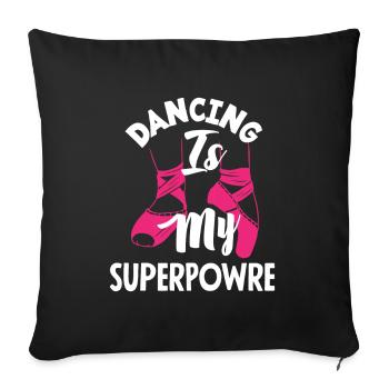 Cute Ballerina Ballet Dancer Gift - Sofa pillowcase 17,3'' x 17,3'' (45 x 45 cm) - black - Front