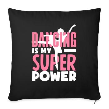 Cute Ballerina Ballet Dancer Gift - Sofa pillowcase 17,3'' x 17,3'' (45 x 45 cm) - black - Front