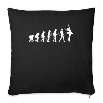 Cute Ballerina Ballet Dancer Gift - Sofa pillowcase 17,3'' x 17,3'' (45 x 45 cm) - black - Front