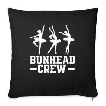 Süßes Ballerina Ballettänzerin Geschenk - Sofakissenbezug 45 x 45 cm - Schwarz - Vorne