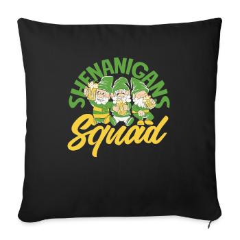 Funny Irishman Ireland Gift - Sofa pillowcase 17,3'' x 17,3'' (45 x 45 cm) - black - Front