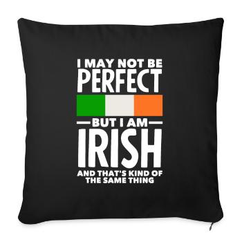 Funny Irishman Ireland Gift - Sofa pillowcase 17,3'' x 17,3'' (45 x 45 cm) - black - Front