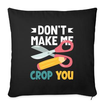 Livre de mémoire, Scrapbook, Scrapbook, Scrapbook, Scrapbook - Housse de coussin décorative 45 x 45 cm - noir - Devant