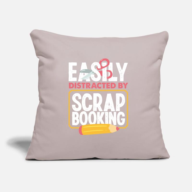 Memory Book, Scrapbook, Scrapbook, Scrapbook, Scrapbook Sofa pillowcase 17,3'' x 17,3'' (45 x 45 cm)