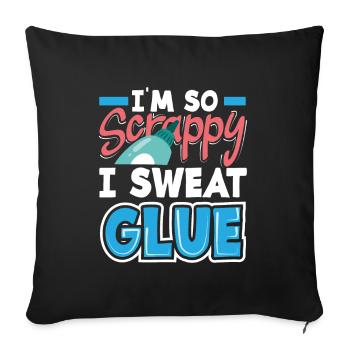 Memory Book, Scrapbook, Scrapbook, Scrapbook, Scrapbook - Sofa pillowcase 17,3'' x 17,3'' (45 x 45 cm) - black - Front