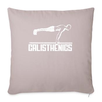 Calisthenics Training Fitness Workout - Sofa pillowcase 17,3'' x 17,3'' (45 x 45 cm) - light taupe - Front