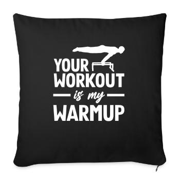 Calisthenics Training Fitness Workout - Sofa pillowcase 17,3'' x 17,3'' (45 x 45 cm) - black - Front