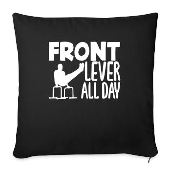 Calisthenics Training Fitness Workout - Sofa pillowcase 17,3'' x 17,3'' (45 x 45 cm) - black - Front