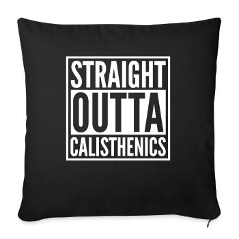 Calisthenics Training Fitness Workout - Sofa pillowcase 17,3'' x 17,3'' (45 x 45 cm) - black - Front