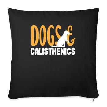 Calisthenics Training Fitness Workout - Sofa pillowcase 17,3'' x 17,3'' (45 x 45 cm) - black - Front
