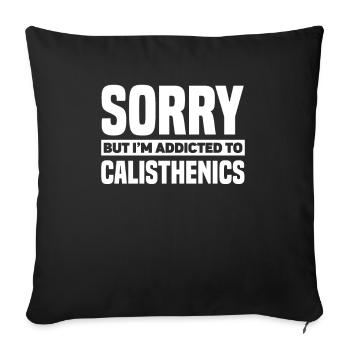 Calisthenics Training Fitness Workout - Sofa pillowcase 17,3'' x 17,3'' (45 x 45 cm) - black - Front