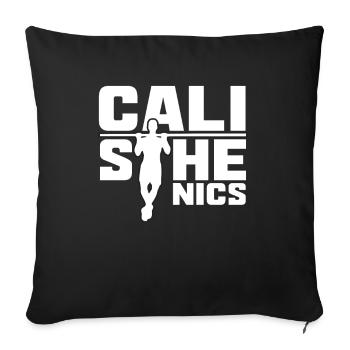 Calisthenics Training Fitness Workout - Sofa pillowcase 17,3'' x 17,3'' (45 x 45 cm) - black - Front