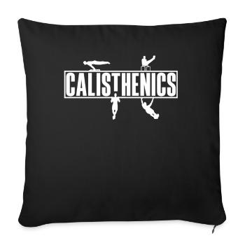 Calisthenics Training Fitness Workout - Sofa pillowcase 17,3'' x 17,3'' (45 x 45 cm) - black - Front