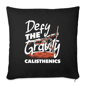 Calisthenics Training Fitness Workout - Sofa pillowcase 17,3'' x 17,3'' (45 x 45 cm) - black - Front