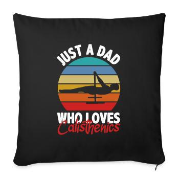 Calisthenics Training Fitness Workout - Sofa pillowcase 17,3'' x 17,3'' (45 x 45 cm) - black - Front