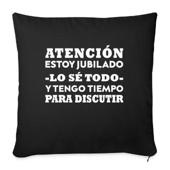 Retirement Fun I'm a Professional Grandparent - Sofa pillowcase 17,3'' x 17,3'' (45 x 45 cm) - black - Front