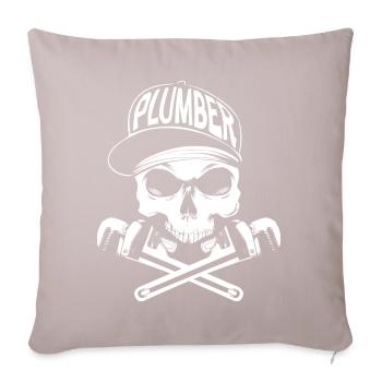 Plumber - Sofa pillowcase 17,3'' x 17,3'' (45 x 45 cm) - light taupe - Front