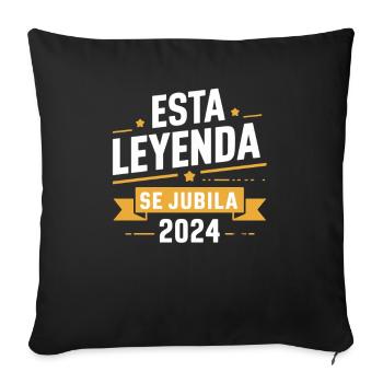 This Legend Retires 2024 - Unforgettable Retreat - Sofa pillowcase 17,3'' x 17,3'' (45 x 45 cm) - black - Front