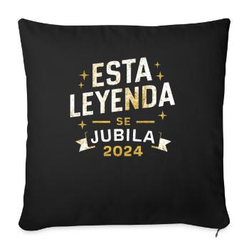 Diese Legende geht 2024 in den Ruhestand - Sofakissenbezug 45 x 45 cm - Schwarz - Vorne