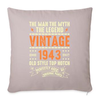1943 Anniversary Gift Vintage 1943 Vintage 1943 - Sofa pillowcase 17,3'' x 17,3'' (45 x 45 cm) - light taupe - Front