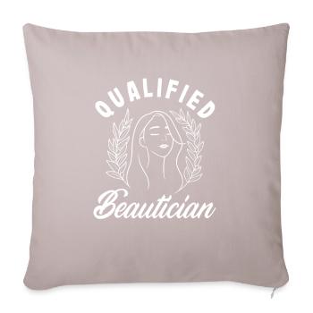 Skin Care Beautician Cosmetics - Sofa pillowcase 17,3'' x 17,3'' (45 x 45 cm) - light taupe - Front