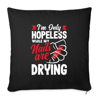 Skin Care Beautician Cosmetics - Sofa pillowcase 17,3'' x 17,3'' (45 x 45 cm) - black - Front