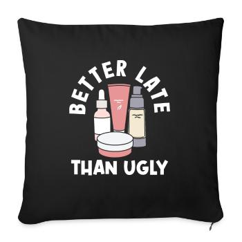 Skin Care Beautician Cosmetics - Sofa pillowcase 17,3'' x 17,3'' (45 x 45 cm) - black - Front