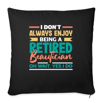 Skin Care Beautician Cosmetics - Sofa pillowcase 17,3'' x 17,3'' (45 x 45 cm) - black - Front
