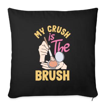 Skin Care Beautician Cosmetics - Sofa pillowcase 17,3'' x 17,3'' (45 x 45 cm) - black - Front