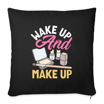 Skin Care Beautician Cosmetics - Sofa pillowcase 17,3'' x 17,3'' (45 x 45 cm) - black - Front