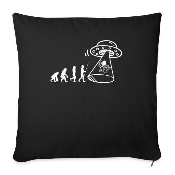 Funny Alien Alien Gift - Sofa pillowcase 17,3'' x 17,3'' (45 x 45 cm) - black - Front