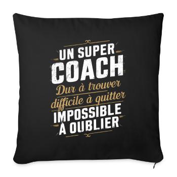 A great sports coach funny coach gift - Sofa pillowcase 17,3'' x 17,3'' (45 x 45 cm) - black - Front