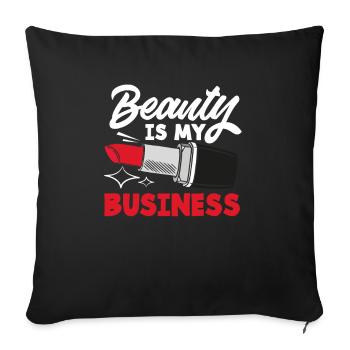 Skin Care Beautician Cosmetics - Sofa pillowcase 17,3'' x 17,3'' (45 x 45 cm) - black - Front