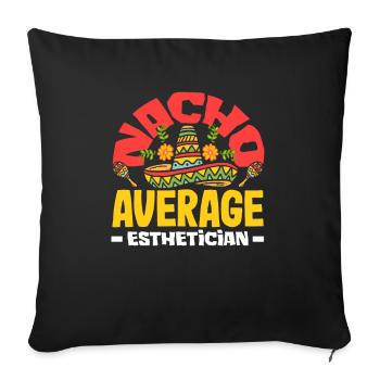 Skin Care Beautician Cosmetics - Sofa pillowcase 17,3'' x 17,3'' (45 x 45 cm) - black - Front