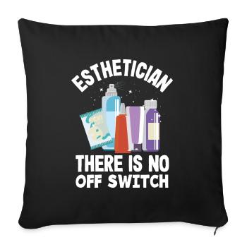 Skin Care Beautician Cosmetics - Sofa pillowcase 17,3'' x 17,3'' (45 x 45 cm) - black - Front