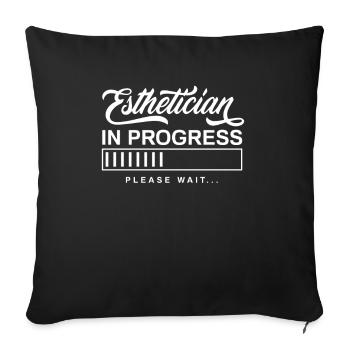 Skin Care Beautician Cosmetics - Sofa pillowcase 17,3'' x 17,3'' (45 x 45 cm) - black - Front