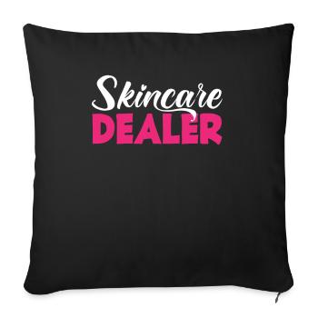 Skin Care Beautician Cosmetics - Sofa pillowcase 17,3'' x 17,3'' (45 x 45 cm) - black - Front