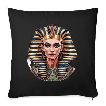 Könige Ägypten König Ägyptisch Pharao - Sofakissenbezug 45 x 45 cm - Schwarz - Vorne